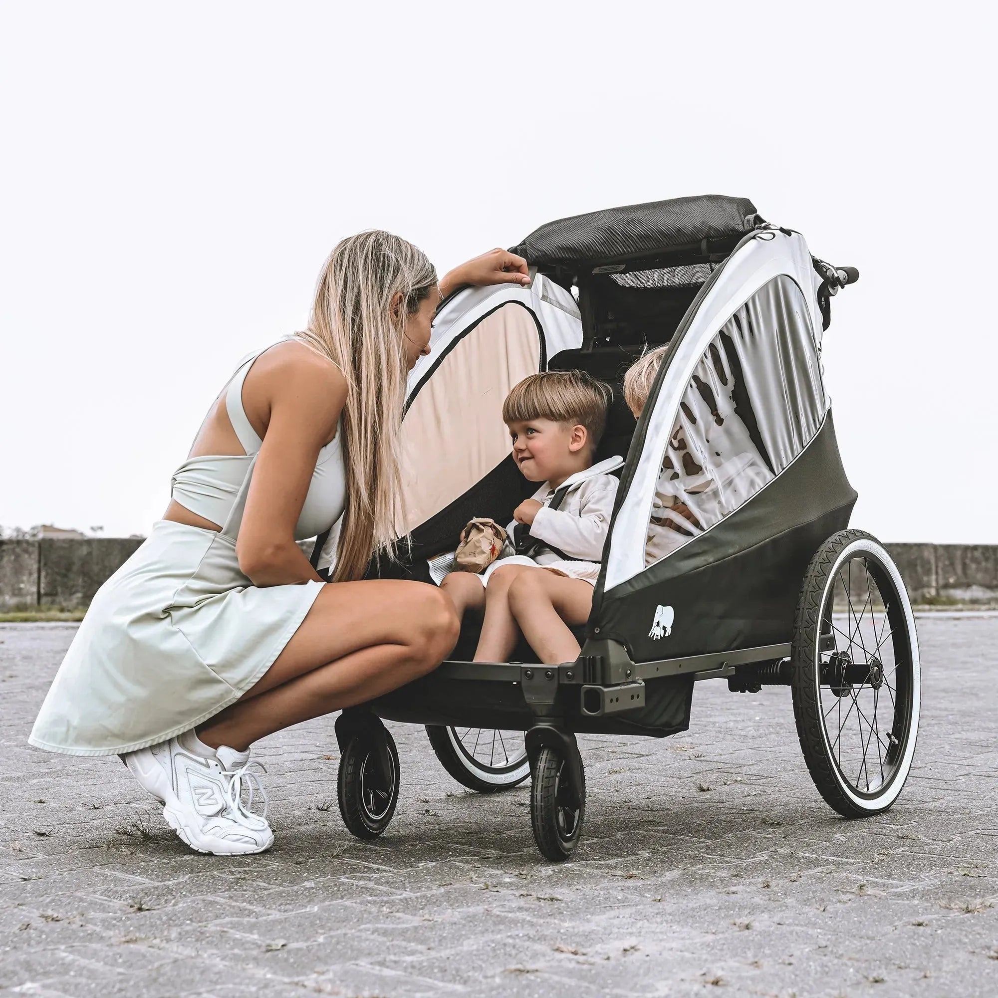 Remolque para bicicleta - Silla de paseo - Cochecito de niño