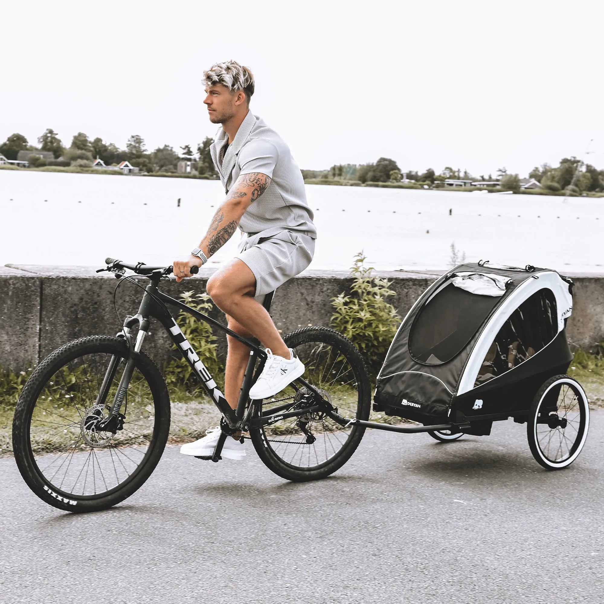 Remolque para bicicleta - Silla de paseo - Cochecito de niño