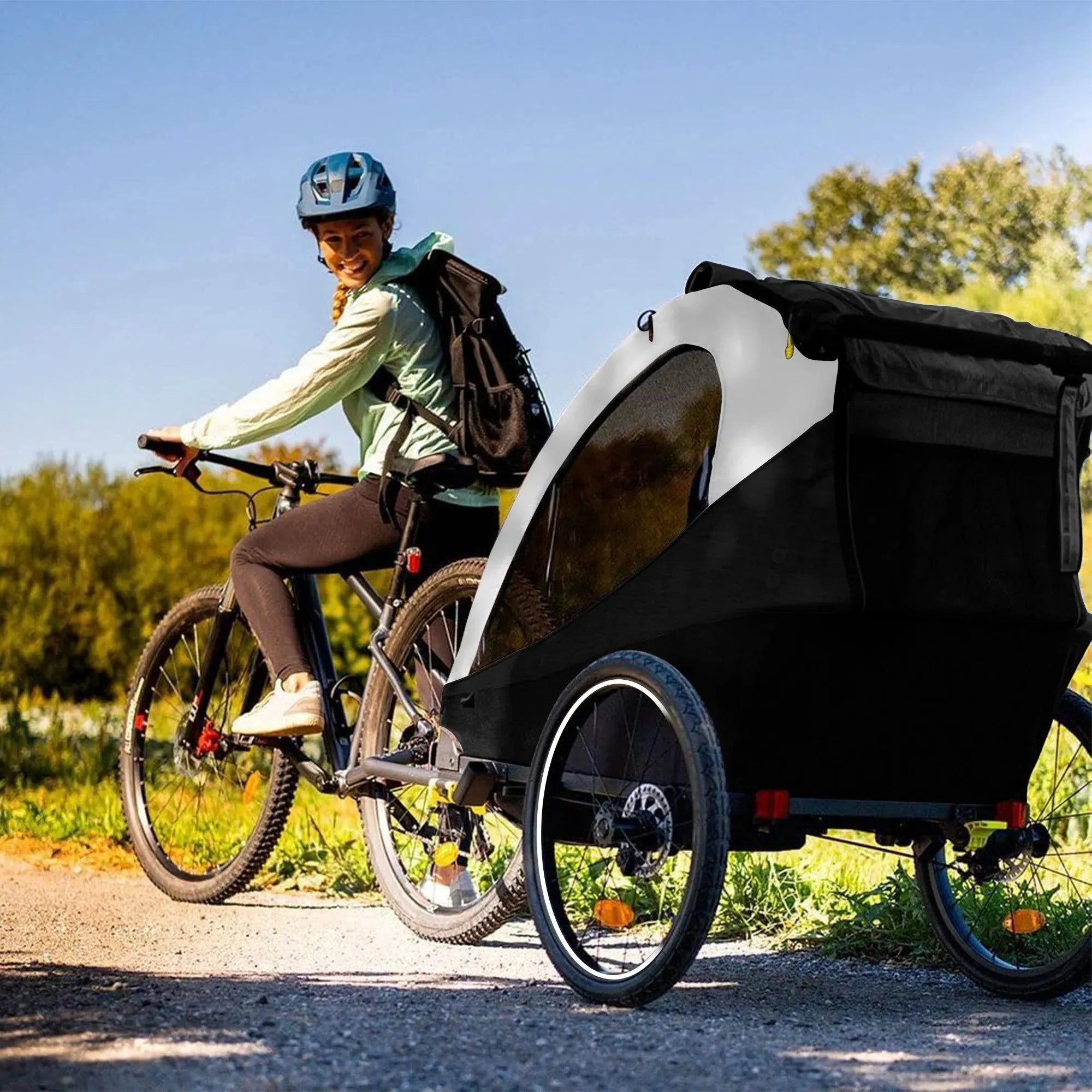 Remolque para bicicleta - Silla de paseo - Cochecito de niño