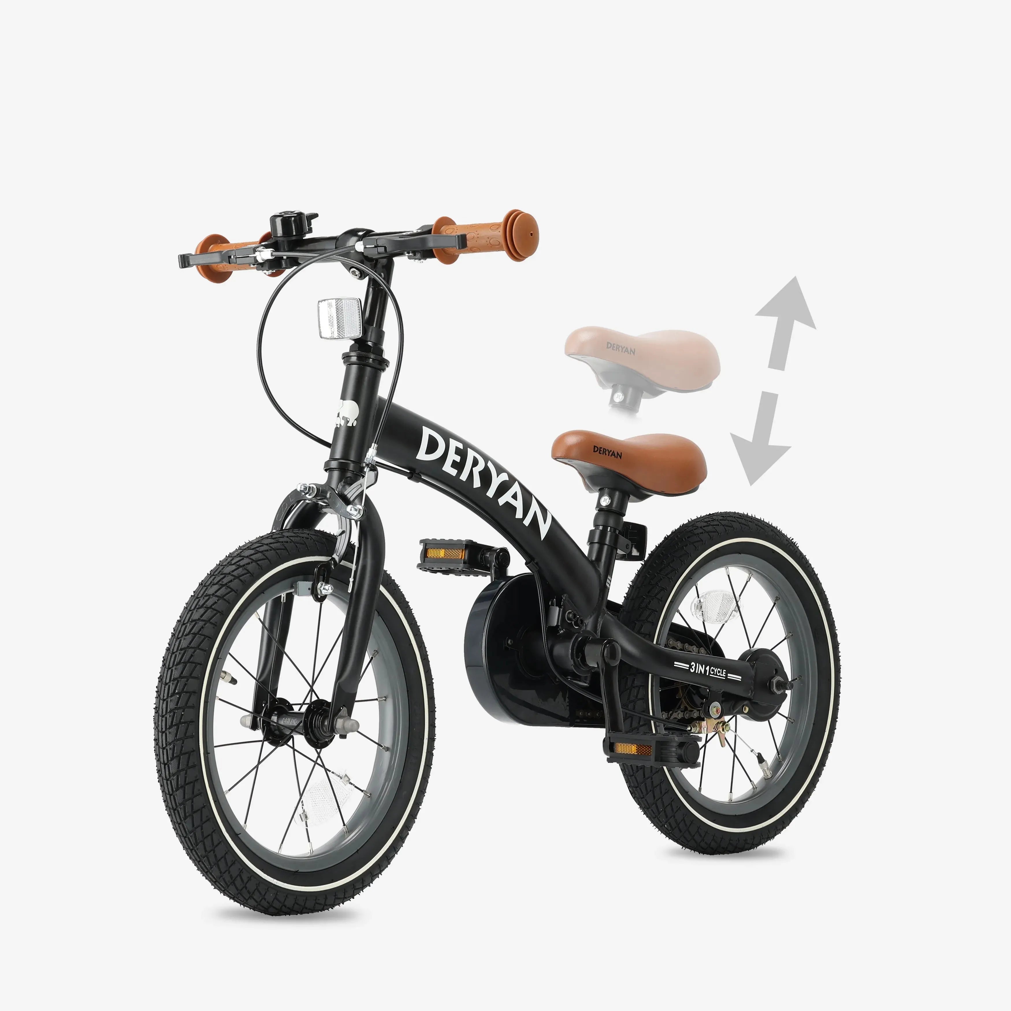 Bicicleta infantil de lujo 14 pulgadas - 3 en 1 - bicicleta de equilibrio