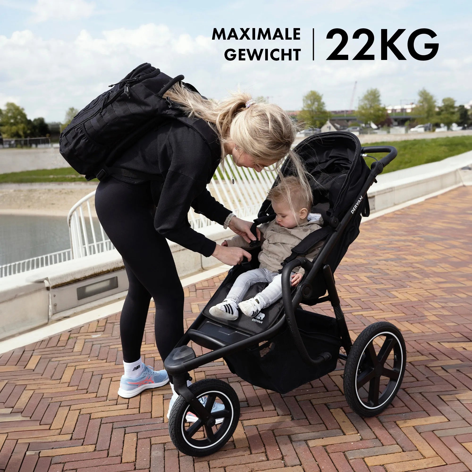 Bolt Jogging Stroller Negro