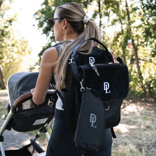 Bolso de tres piezas para guardería Negro