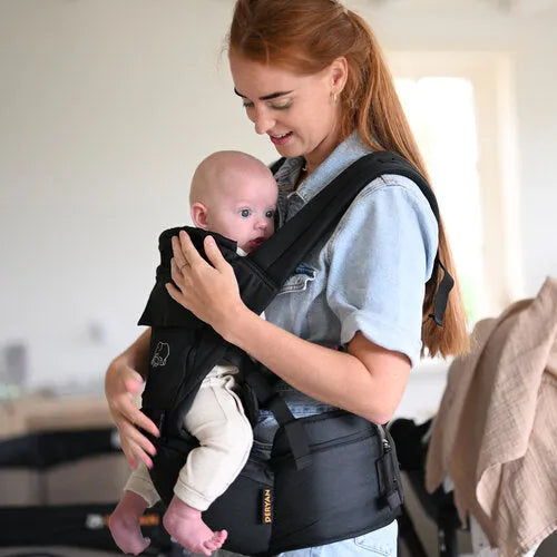 Pack Mochila Porta Bebé Negra